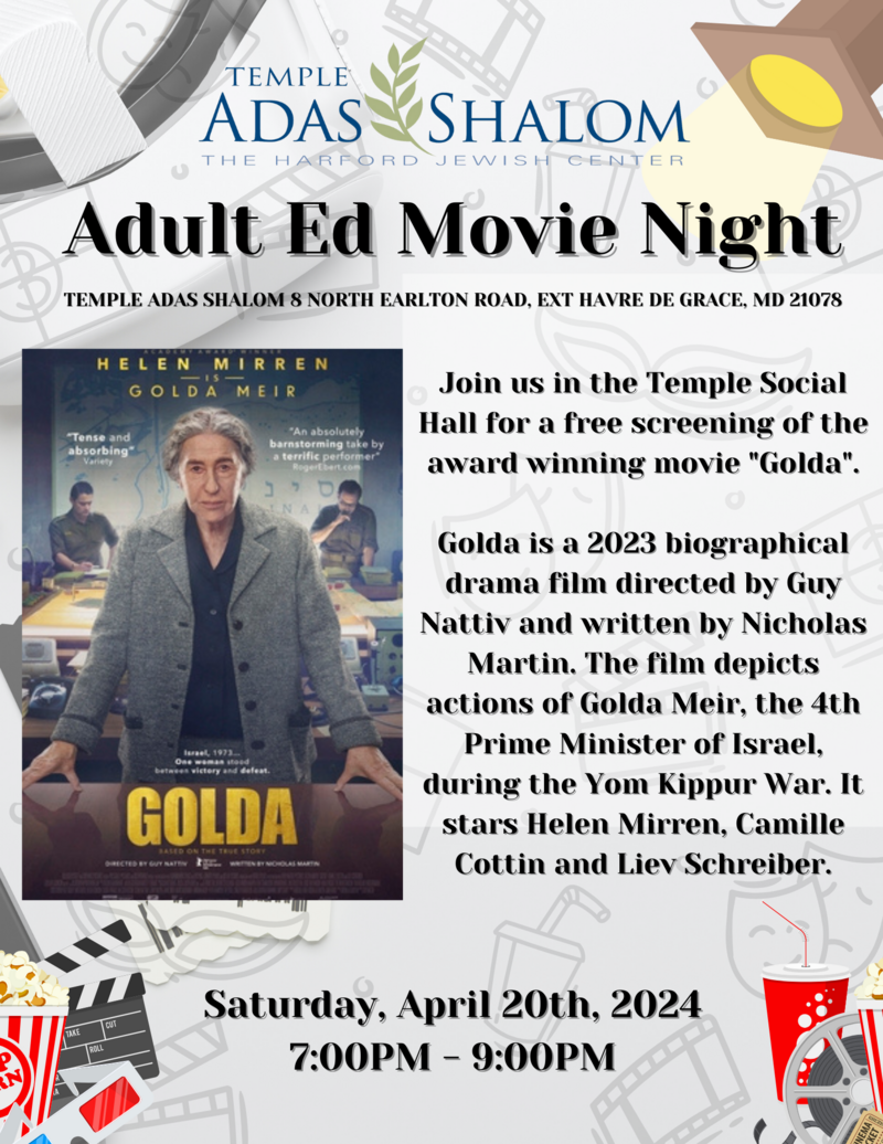 Banner Image for Adult Ed Film Night in Social Hall